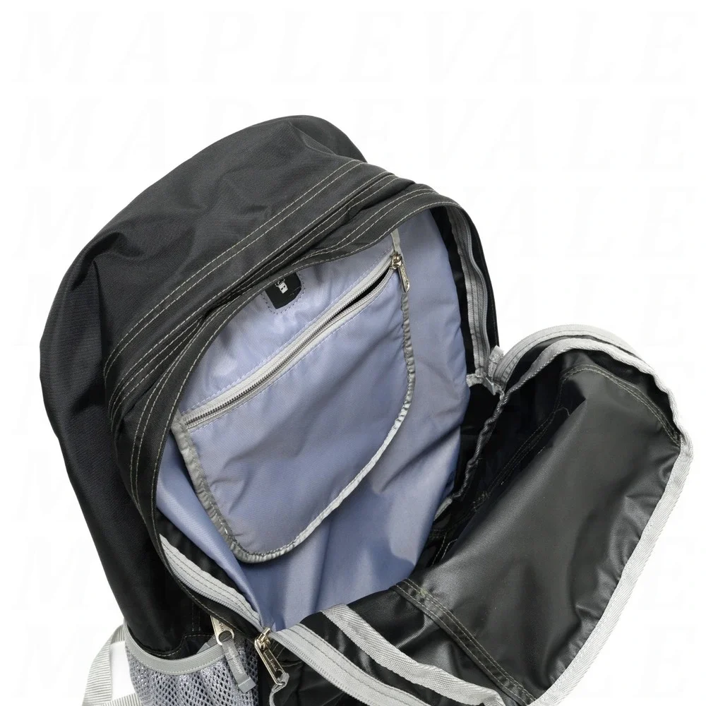 LL Bean Deluxe Bookpack IV Laptop Backpack Bag Black w/ Reflective Stripe 32L
